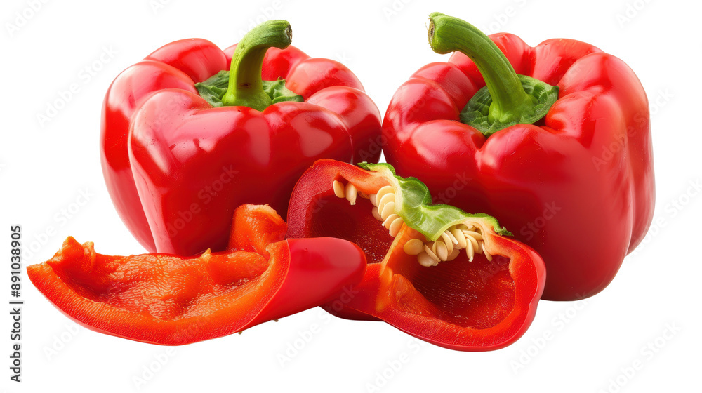Fresh Red Bell Peppers Fresh Red Bell Peppers