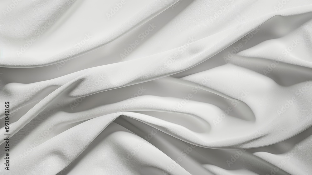 Obraz premium Abstract representation of fabric folds, creating a dynamic visual with shadows and light playing off the material's surface