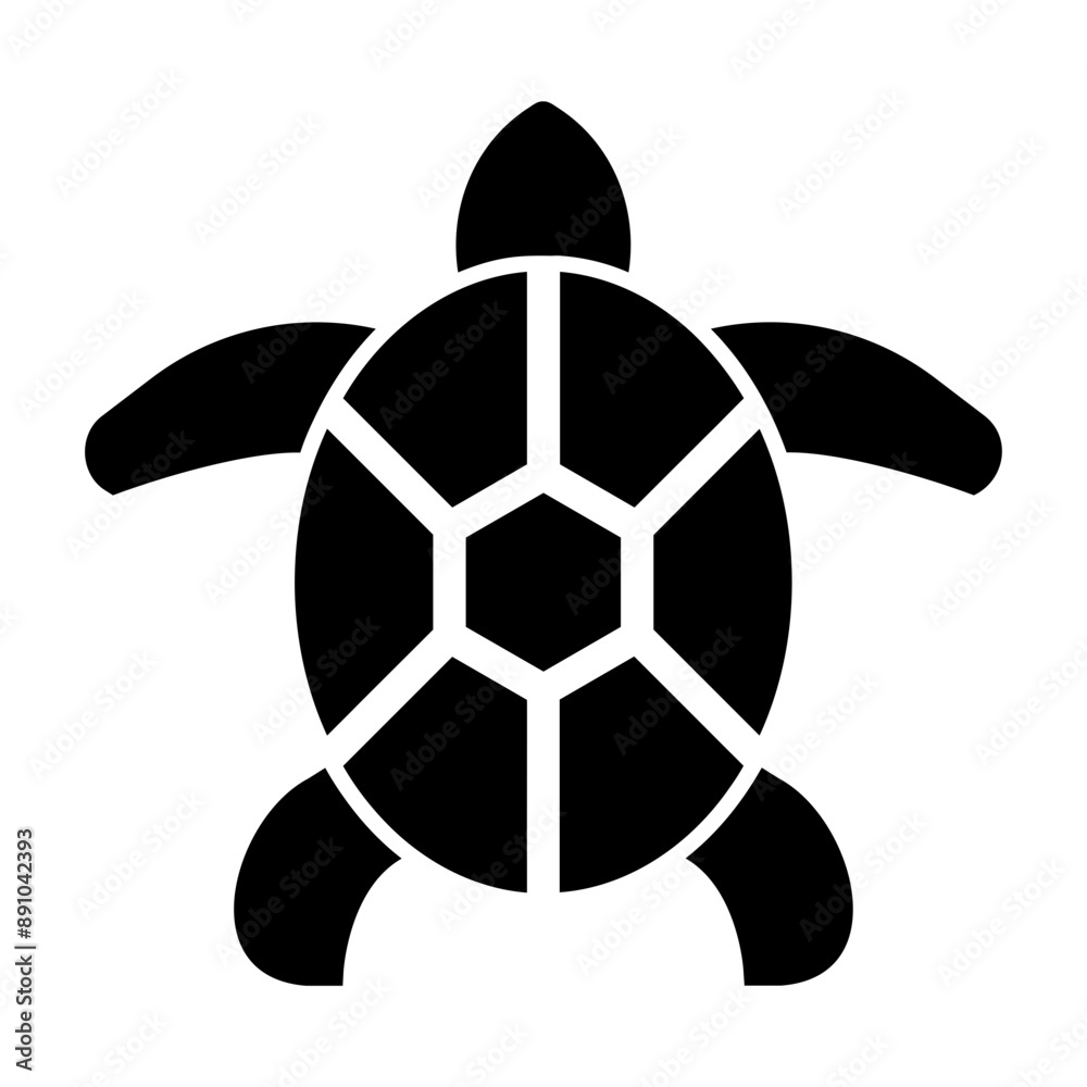 Obraz premium sea turtle Solid icon