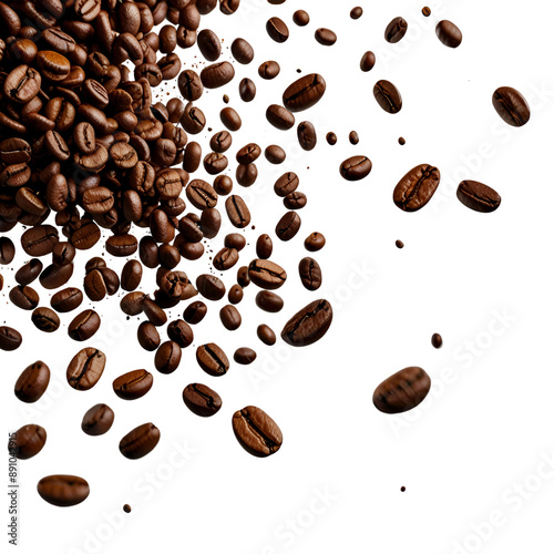 Coffee beans illustration.5000x5000 px. photo