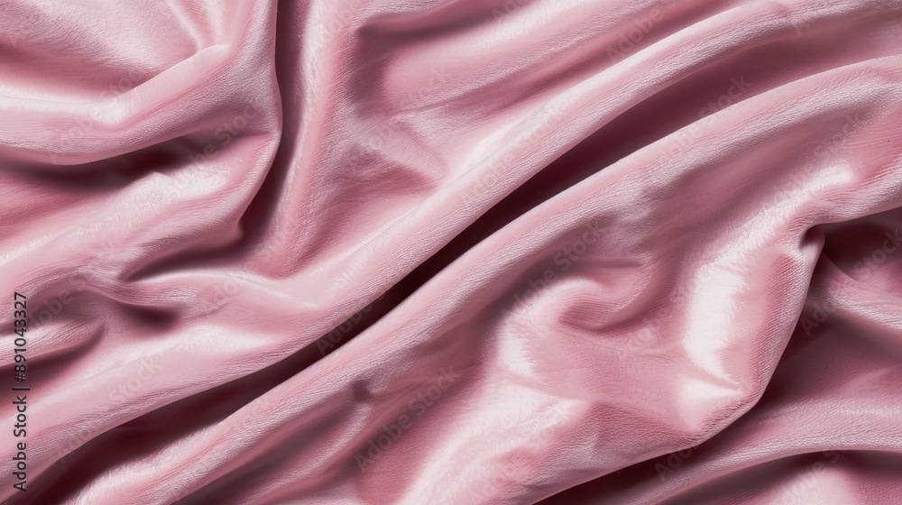 Obraz premium Close-up of a velvet fabric, emphasizing the soft, luxurious texture