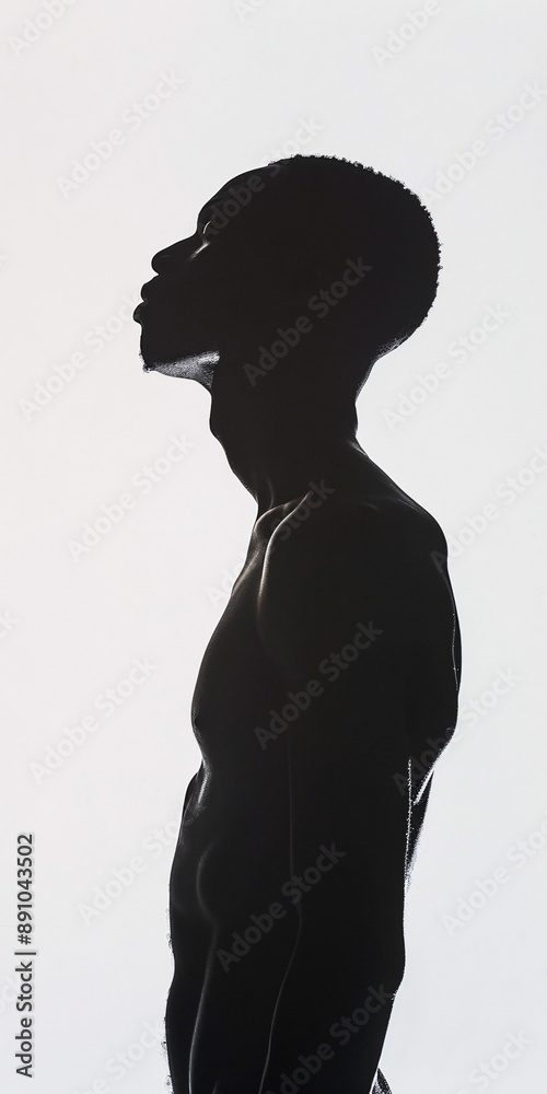 Silhouette of a man standing outdoors at sunset, portraying contemplation and solitude. Silhouette of a man standing outdoors at sunset, portraying contemplation and solitude.