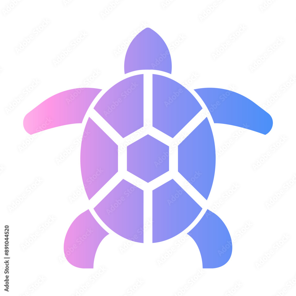 Obraz premium sea turtle Gradient icon