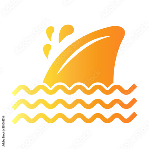 fins shark Gradient icon