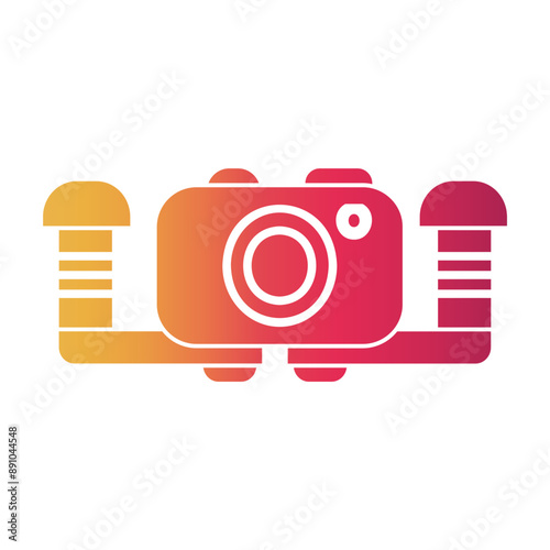 underwater photo Gradient icon