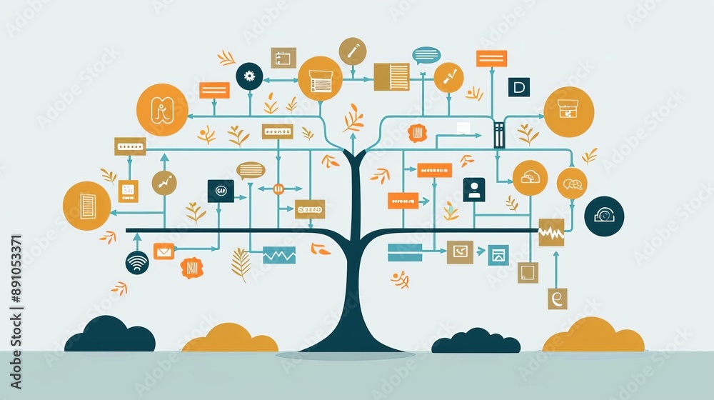 Business Visual Management Decision Tree A decision tree diagram ...