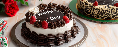 chocolate cake on a plate