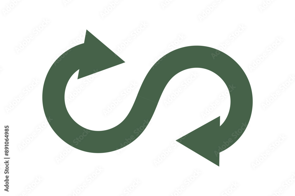 circular economy icon circular arrow process symbol endless loop logo concept of environmentally responsible green corporate industrial business, recycling. vector graphic illustration circular economy icon circular arrow process symbol endless loop logo concept of environmentally responsible green corporate industrial business, recycling. vector graphic illustration