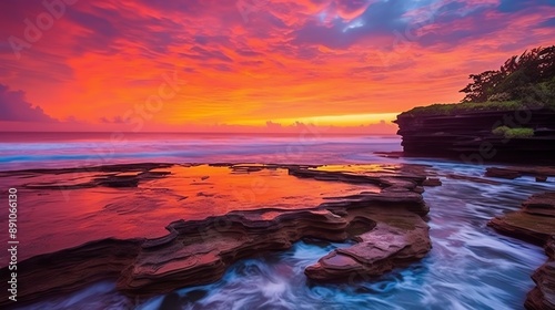 Wallpaper Mural Ancient pura ulun danu bratan, besakih or famous hindu temple and tourist in bali island at sunrise Torontodigital.ca