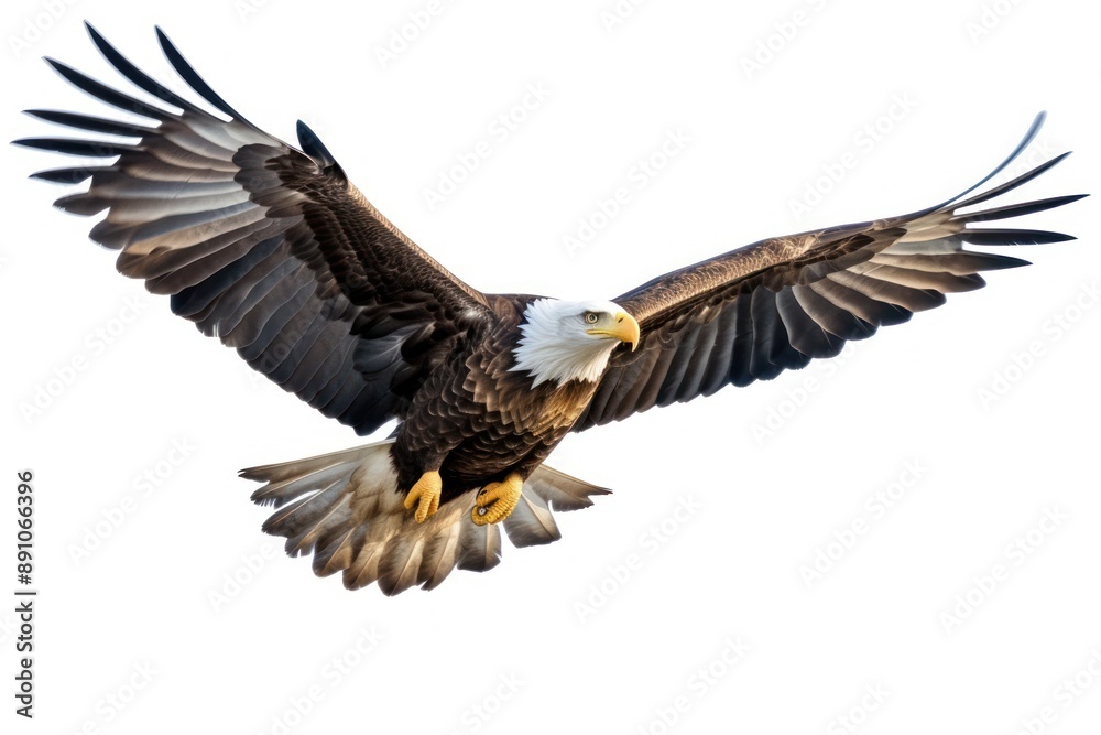 American bald eagle flying animal bird. American bald eagle flying animal bird.