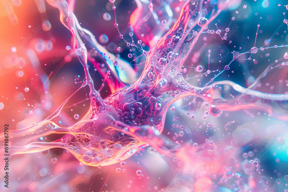 Abstract background and texture of science and medical backgrounds. Generative AI