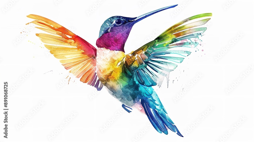 hummingbird in flight