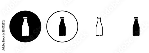 Bottle icon set. bottle vector icon