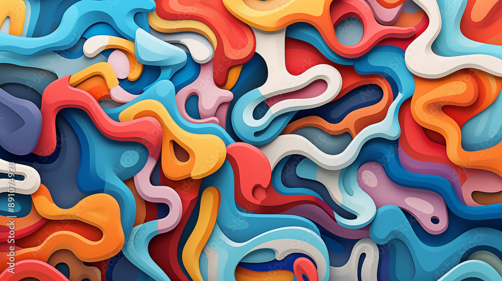 Layered Organic Shapes Layered Organic Shapes
