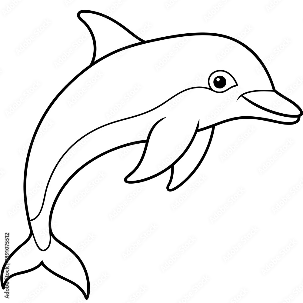 Obraz premium dolphin isolated on white