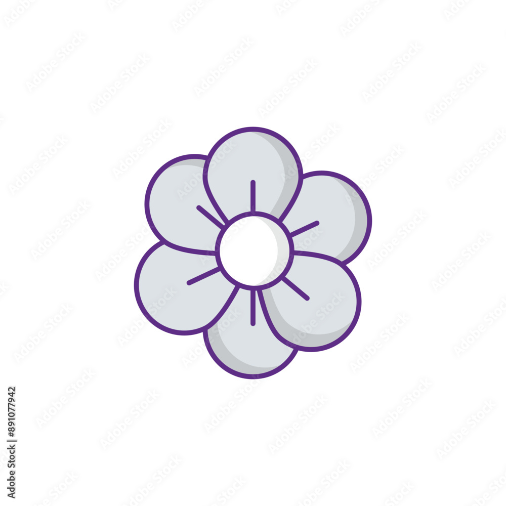 Geranium icon design with white background stock illustration Geranium icon design with white background stock illustration