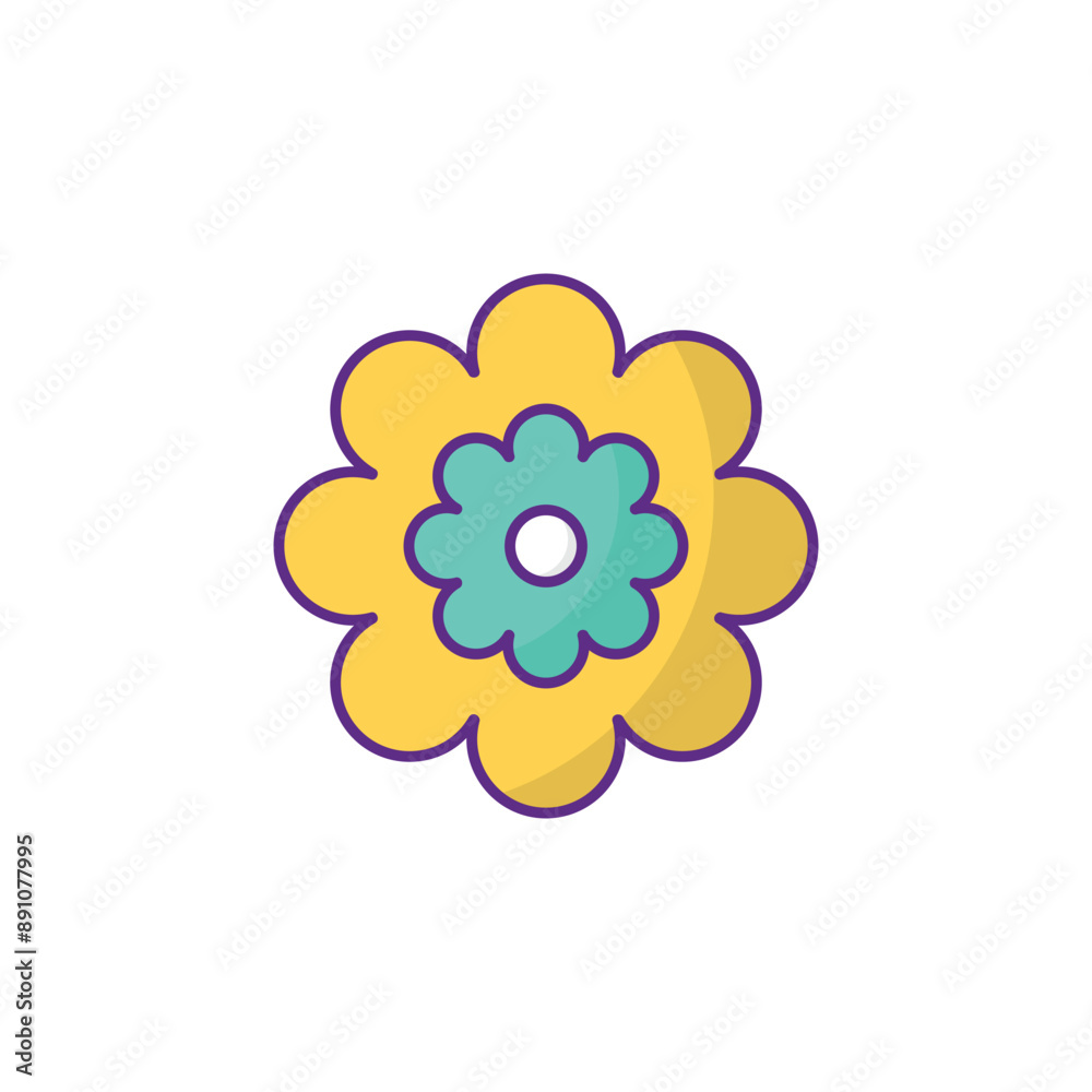 Flowers icon design with white background stock illustration Flowers icon design with white background stock illustration