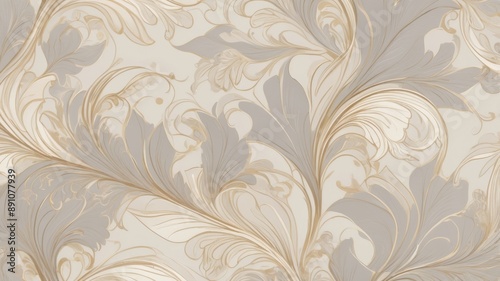 Choose from these seamless patterns for your project: floral, feathers, or leaves, all in beautiful vintage damask or a more modern, nature-inspired design