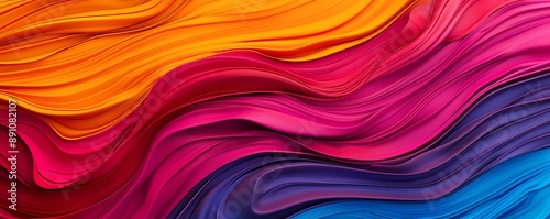 Vibrant Abstract Artwork with Dynamic Flowing Lines for Desktop Wallpaper