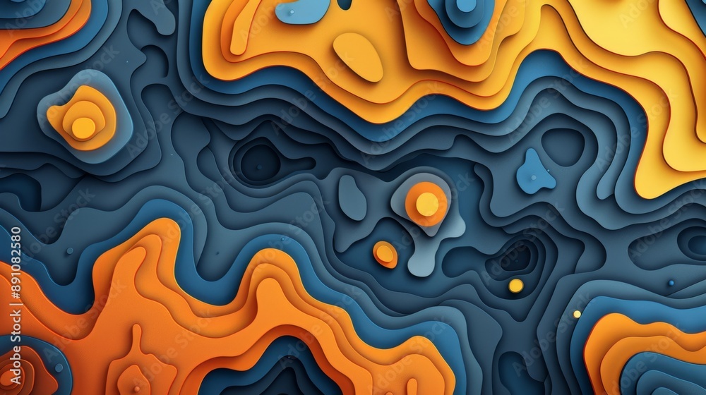 Gradient blue orange curve shape background Gradient blue orange curve shape background