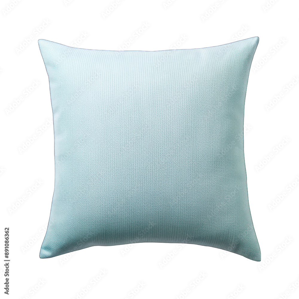 Light blue pillow isolated on transparent background Light blue pillow isolated on transparent background