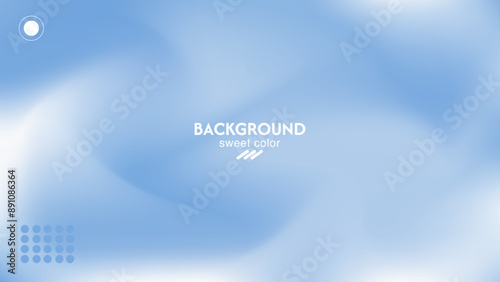 Soft abstract combination background of blue clouds. Minimalist pastel color design.