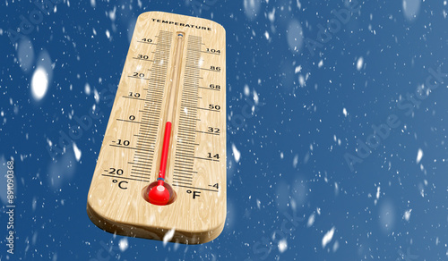 Temperature gauge in cold environments