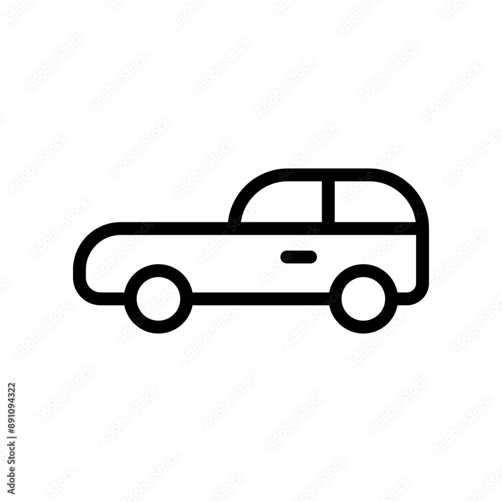 Line Transportation Icons. car and vehicle Line Transportation Icons. car and vehicle