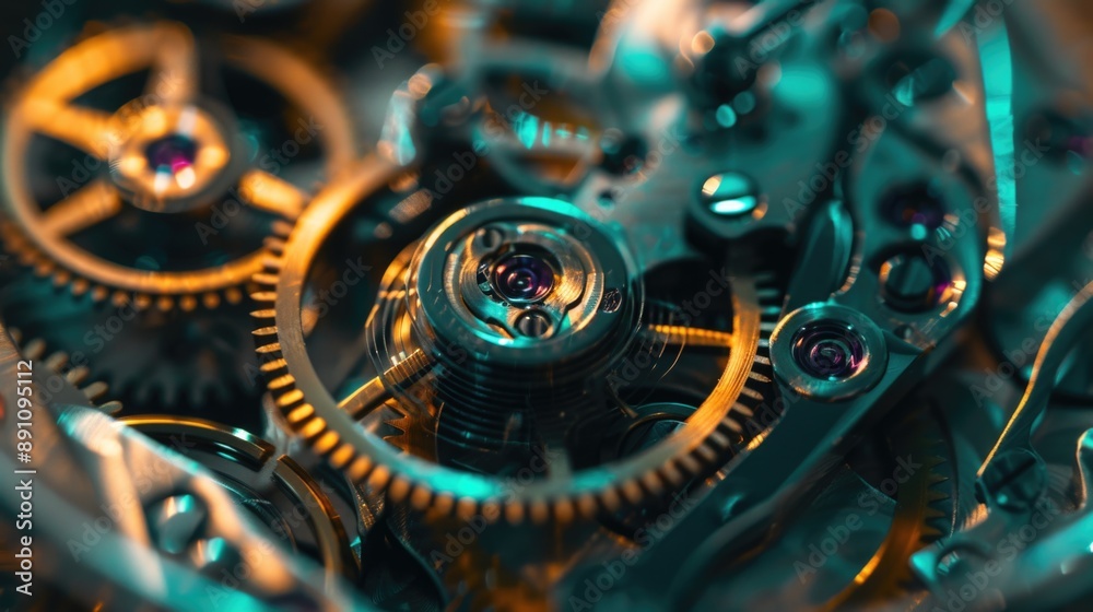 Fototapeta premium Clock Gears Close Up