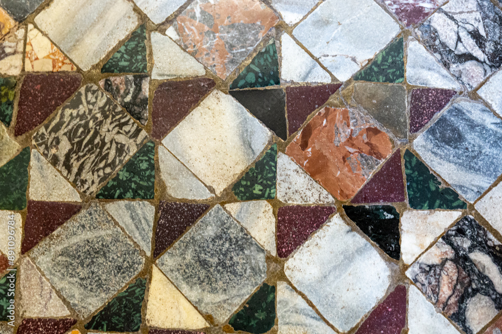Mosaic on the floor of San Marco basilica in Venice