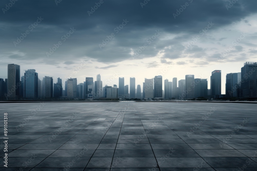 Empty square city architecture cityscape. Empty square city architecture cityscape.
