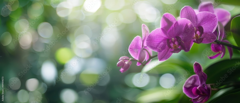 Pink orchid flower with bokeh background Pink orchid flower with bokeh background