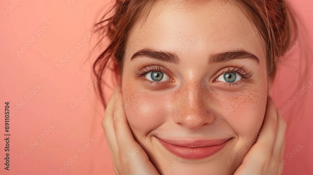 Woman with freckles Woman with freckles