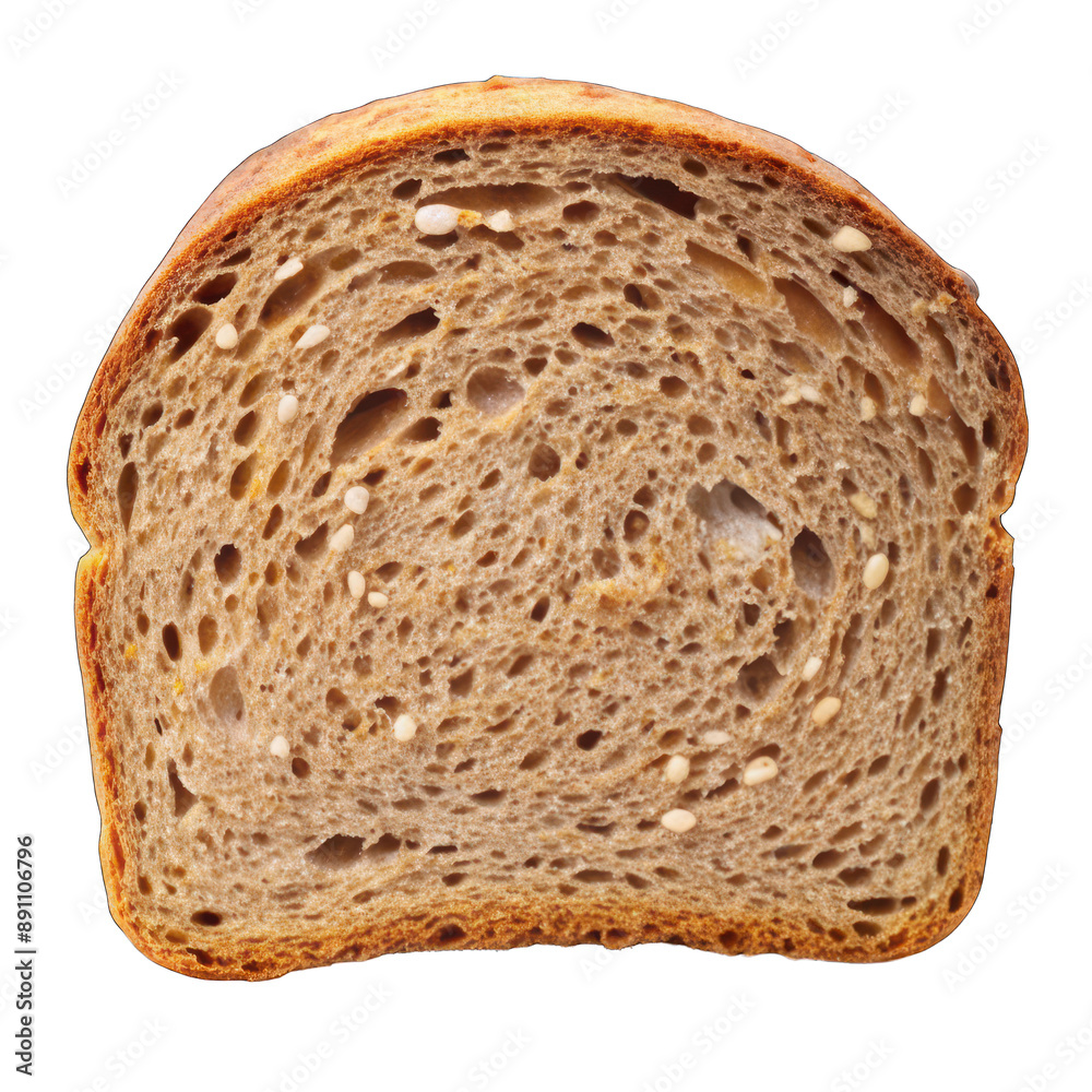 Slice grain bread isolated on transparent background Slice grain bread isolated on transparent background