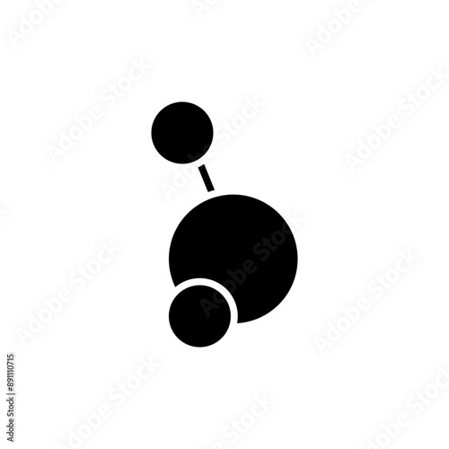 molecule glyph icon