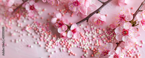 pink blossom background