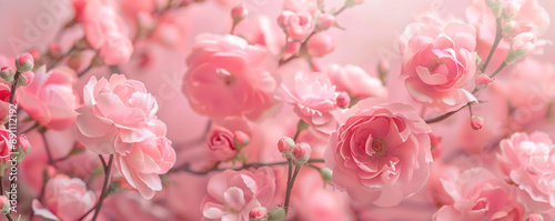 pink flowers in spring