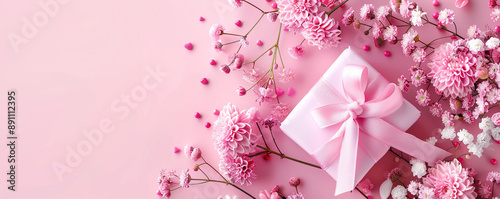 pink background
