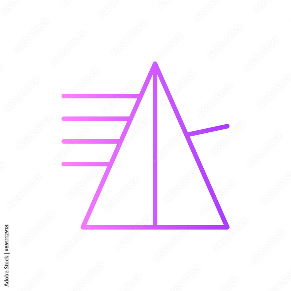 prism gradient icon prism gradient icon