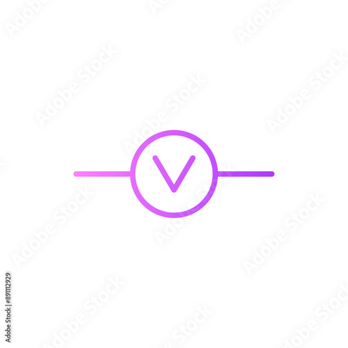 voltage meter gradient icon