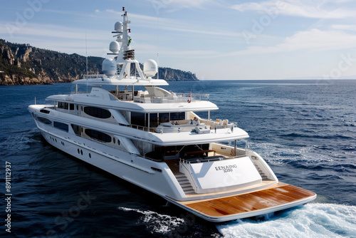 yacht in the sea