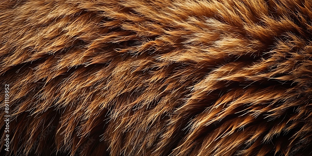 Fototapeta premium Close up of a red fox fur texture for use as a background