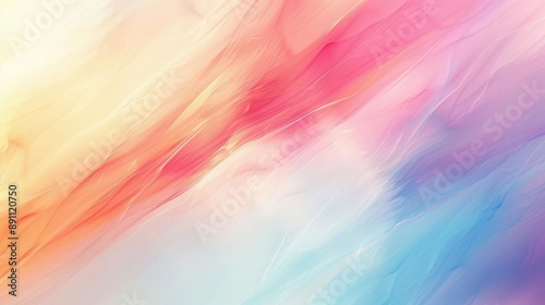 Abstract colorful background with vibrant hues of pink, blue, and yellow. This image evokes feelings of joy and optimism. Perfect for a variety of design projects.