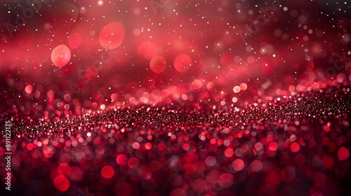 Glitzernder roter Hintergrund mit funkelnder Textur photo