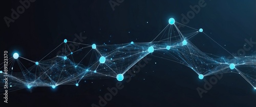 A futuristic abstract representation of a digital network, illustrating connections and technology for various innovative concepts.