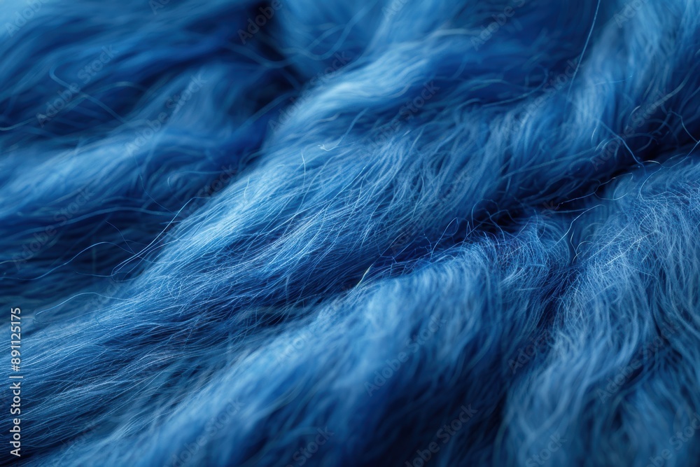 Obraz premium Soft and flowing blue feathers