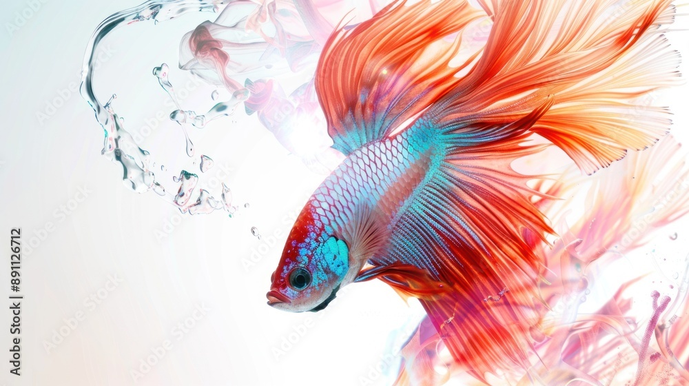 Obraz premium Colorful Siamese Fighting Fish