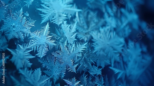 frosty pattern on window