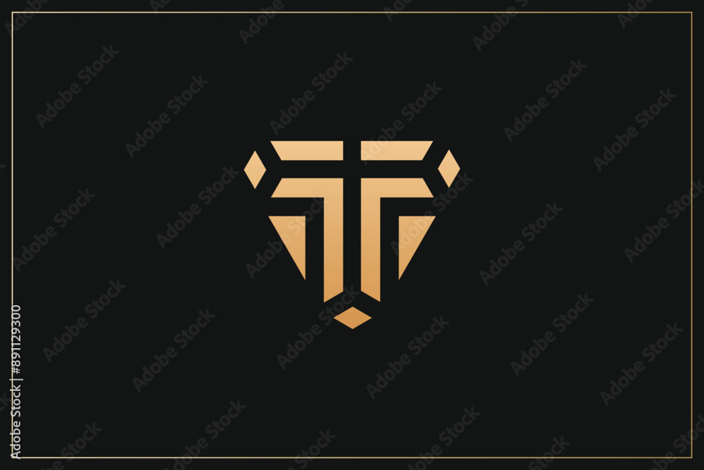 Fototapeta premium T Letter Trademark Brand Logo