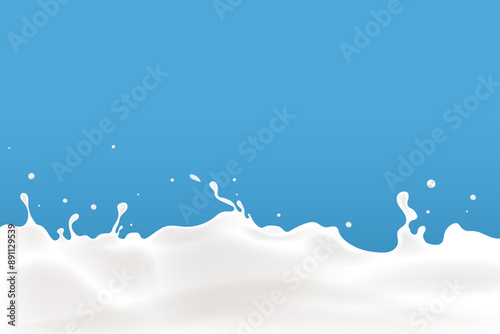 milky waves background. additional elements of milk design